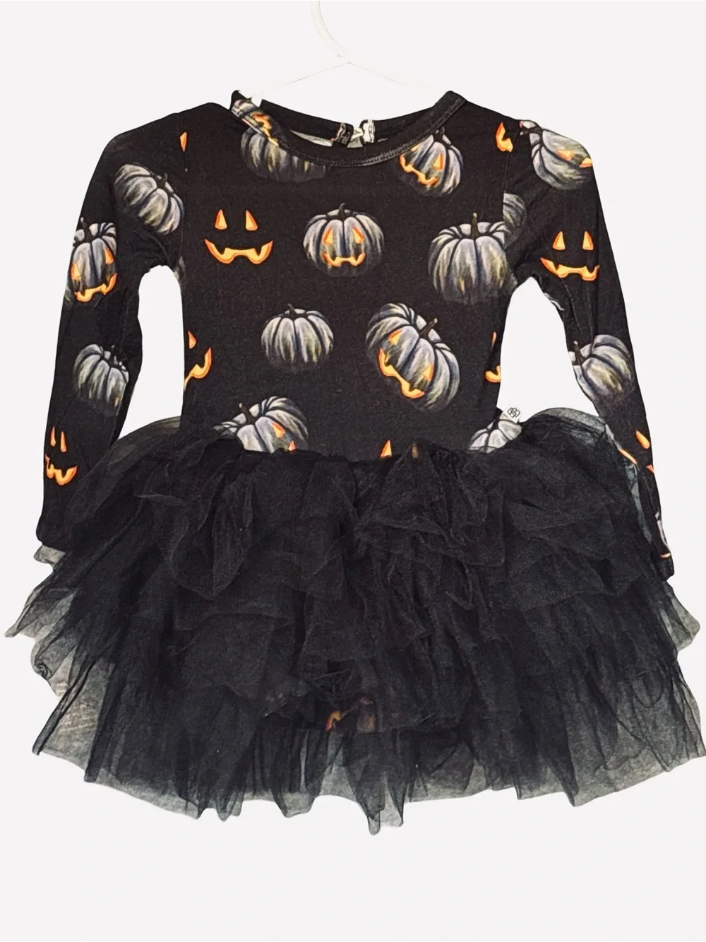 Little Bum Bums Halloween Tutu Dress Black 6-12 Months Bamboo